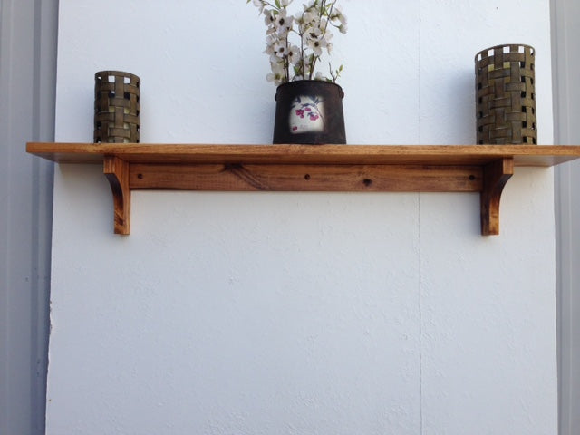 Solid Hardwood Wall Shelf Organizer 48" Wide - JDi Home