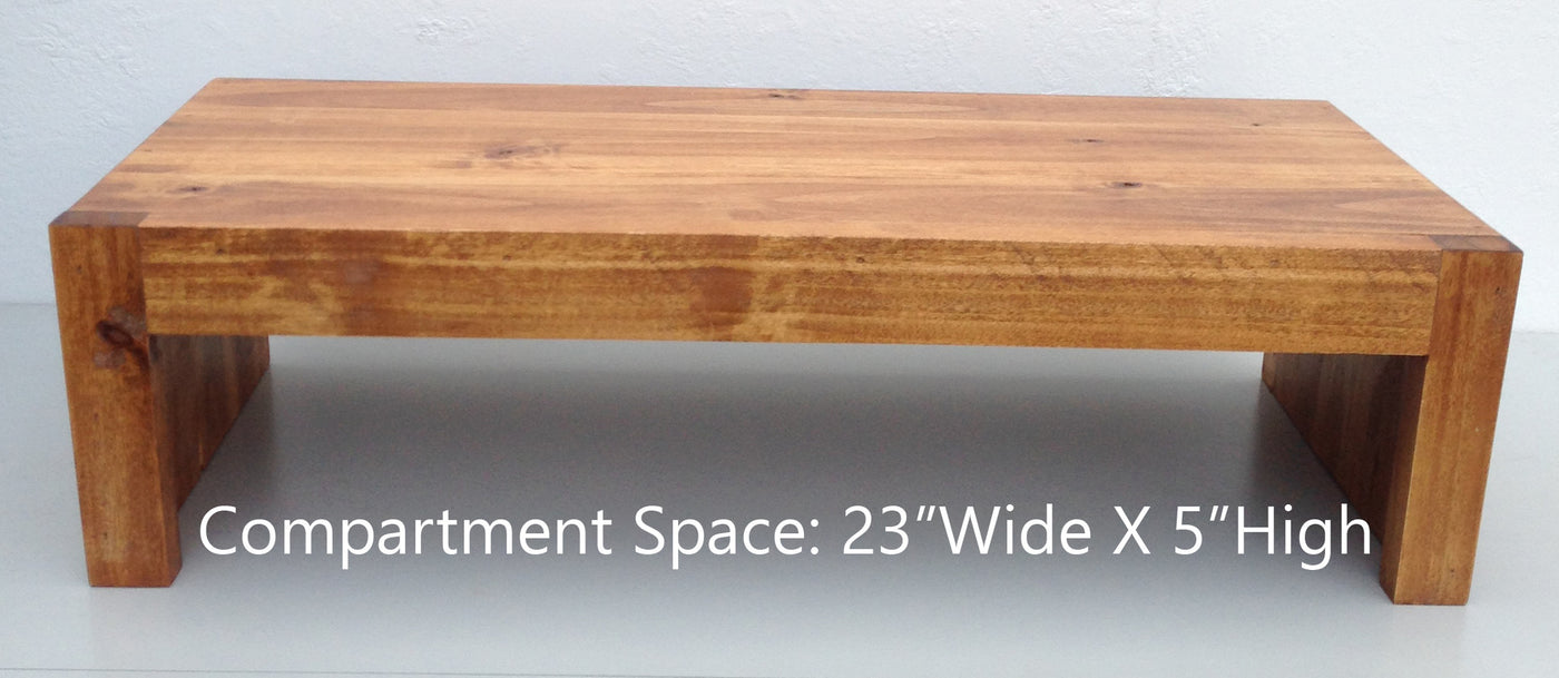 Modern TV Riser Stands Rustic Style Solid Wood Made in the USA Rustic ...