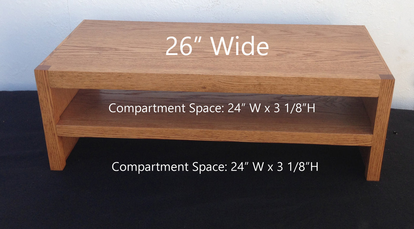 Modern TV Riser Stands Two-Tier Style in Oak – JDi Home