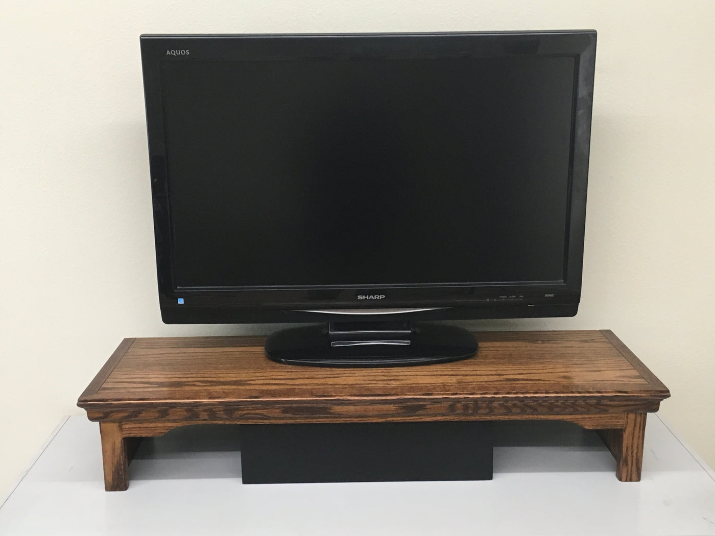 LED LCD TV Riser Stands Traditional Oak Free Shipping – JDi Home