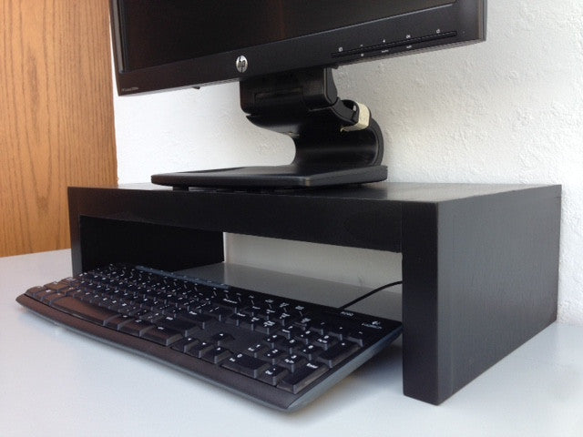 Modern Computer Monitor Riser Stands Birch Wood – JDi Home
