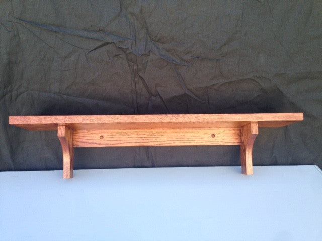 Wall Shelf in Solid Oak Wood Mission Style/Arts and Crafts Made in the USA - JDi Home