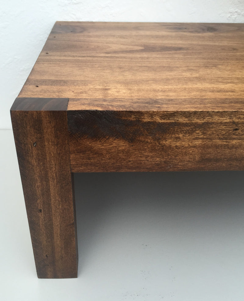 Modern TV Riser Stands Rustic Style Solid Wood Made in the USA Rustic ...