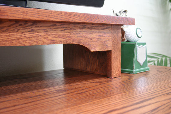 Oak Tv Risers TV Riser Stands Mission/Arts and Crafts Style in Oak Wood – JDi Home